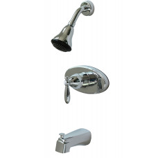 Single-Lever Tub Faucet with Shower Head